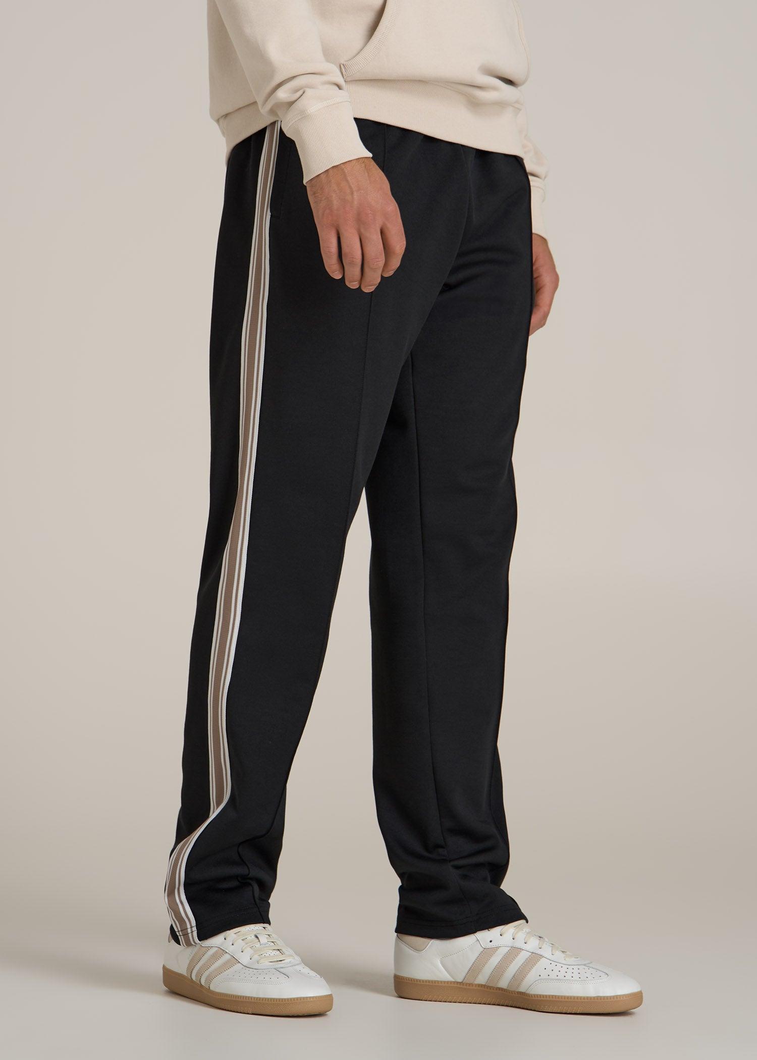 Tricot Track Pants for Tall Men in Black Product Image