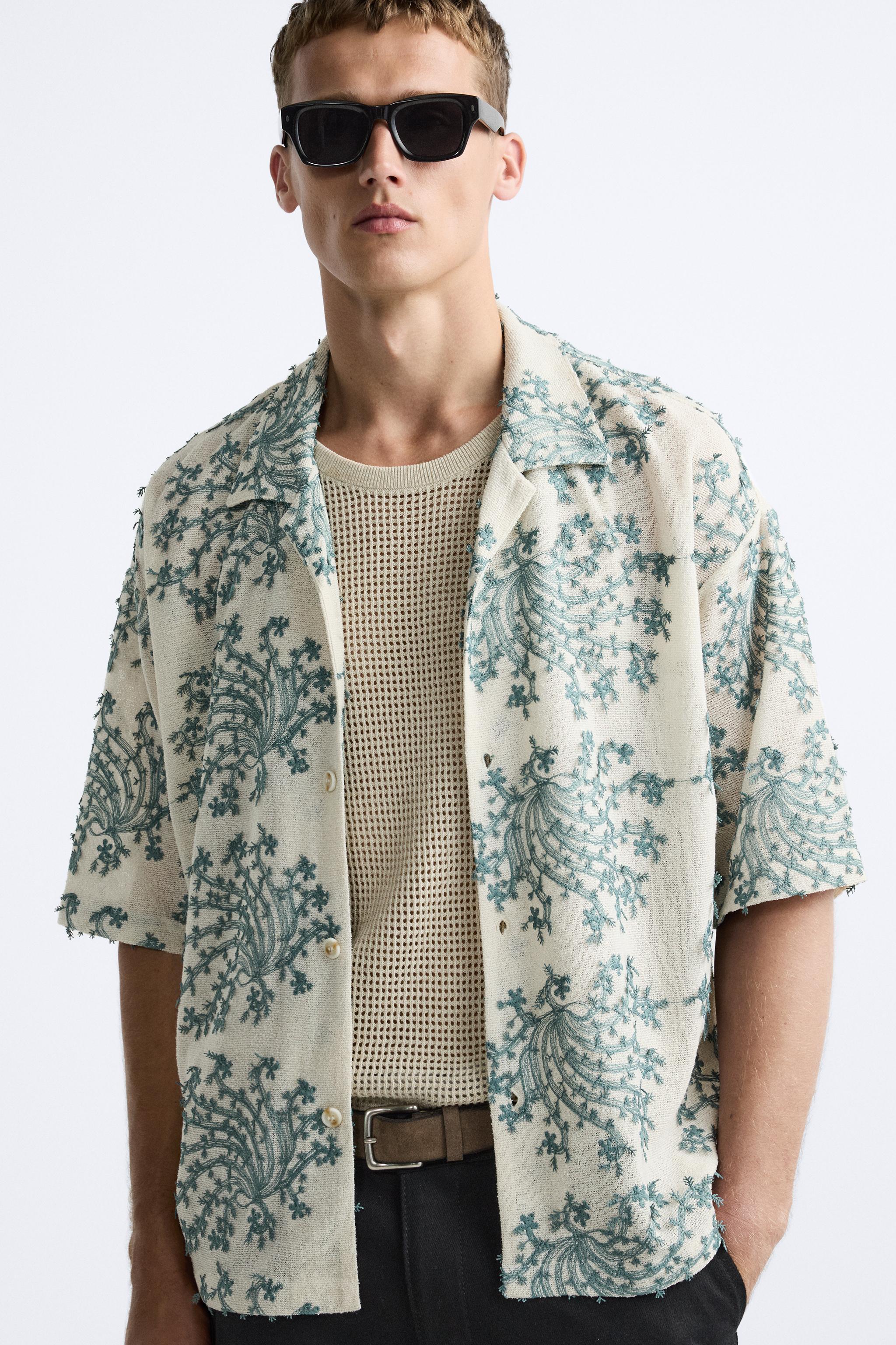 FLORAL EMBROIDERED SHIRT Product Image