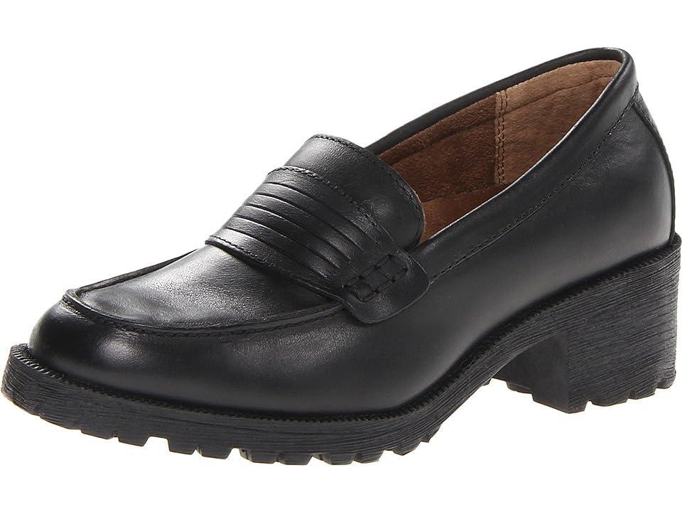 Eastland Newbury Womens Leather Loafers Black Product Image