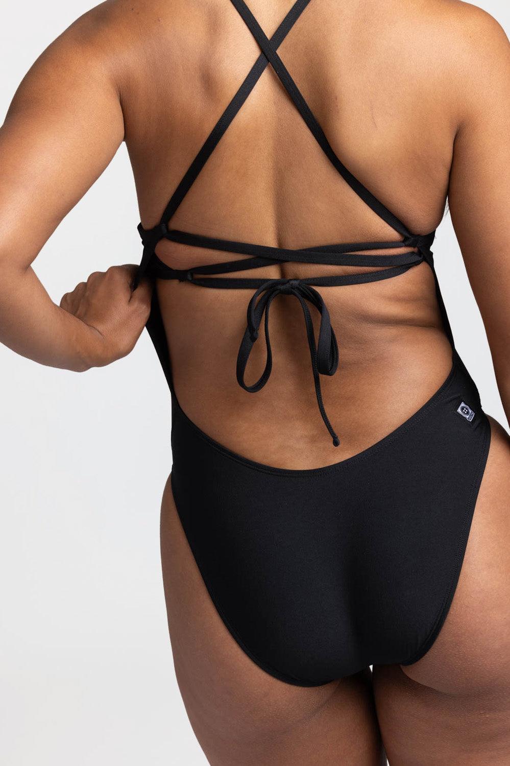 Winnie Swim Onesie - Black Female Product Image