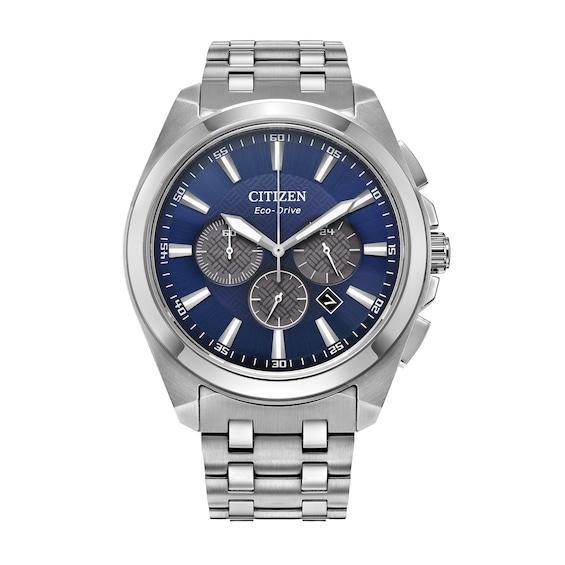 Men's Citizen Eco-DriveÂ® Classic Chronograph Watch with Blue Dial (Model: Ca4510-55L) Product Image