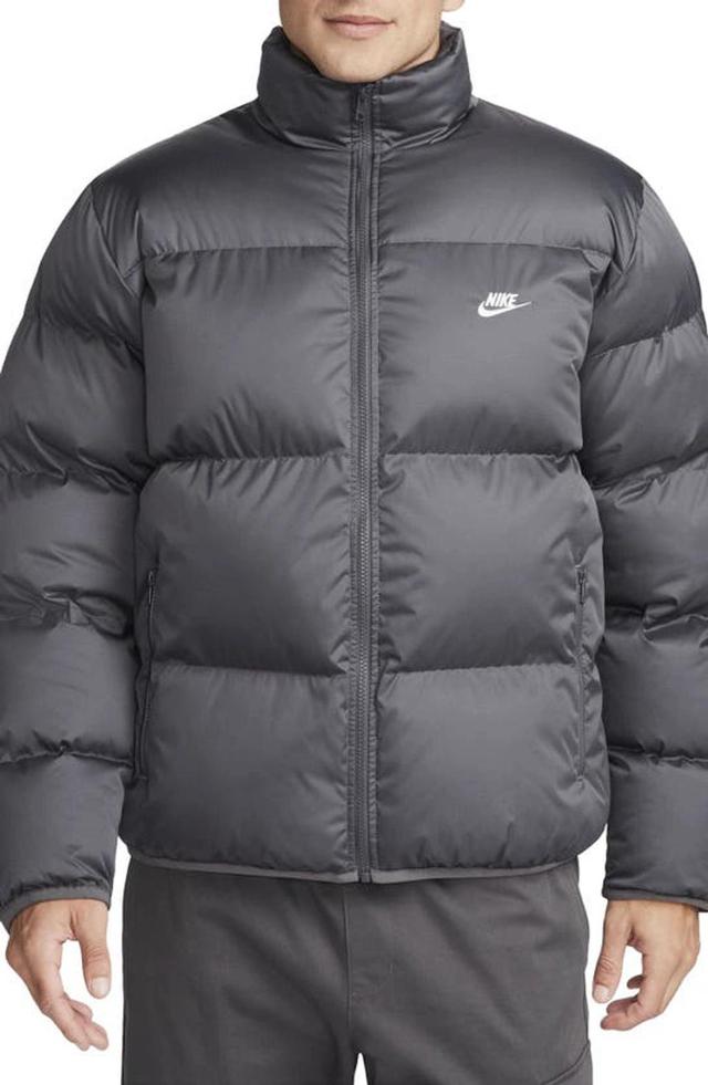 NIKE Club Water Repellent Primaloft® Insulated Puffer Jacket In Grey Product Image