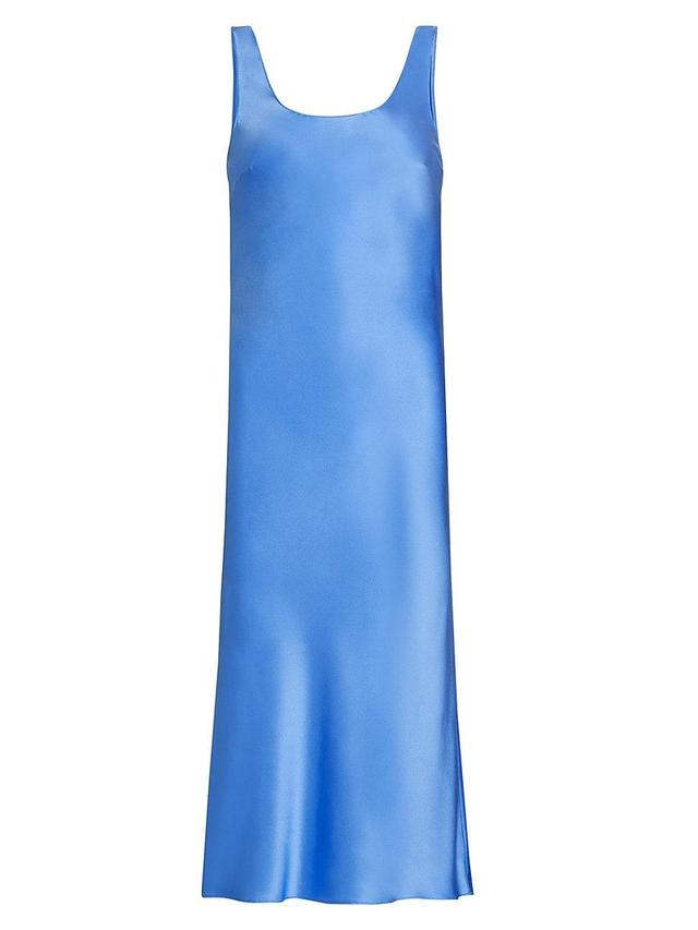 Womens Sydney Satin Bias Midi-Dress Product Image