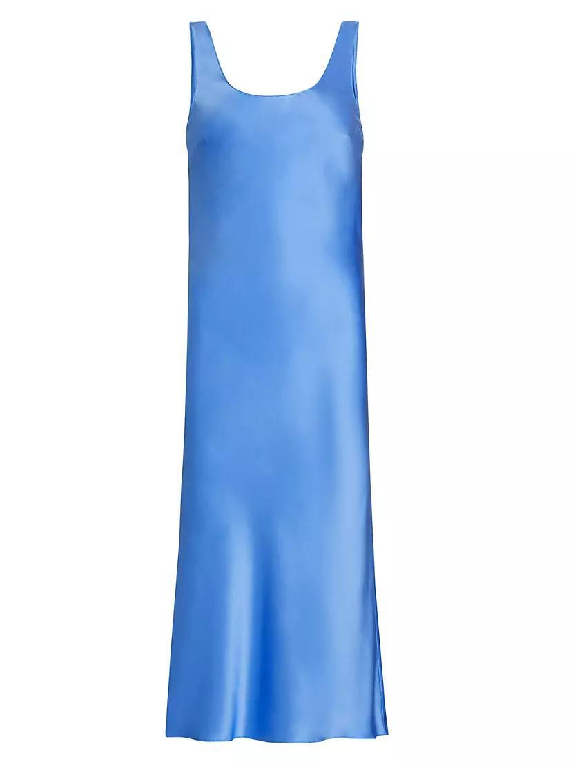 Sydney Satin Bias Midi-Dress Product Image