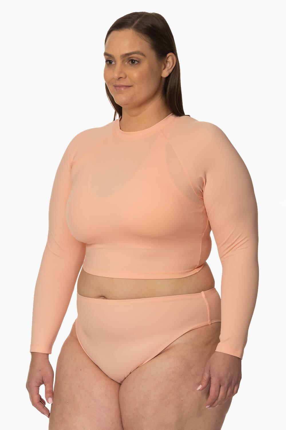 Moana Long Sleeved Crop Rashie - Coronado Female Product Image