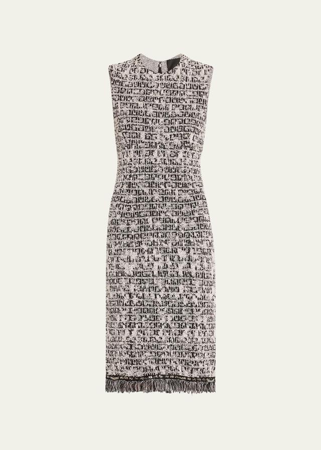 Givenchy Tweed Sleeveless Sheath Dress Product Image