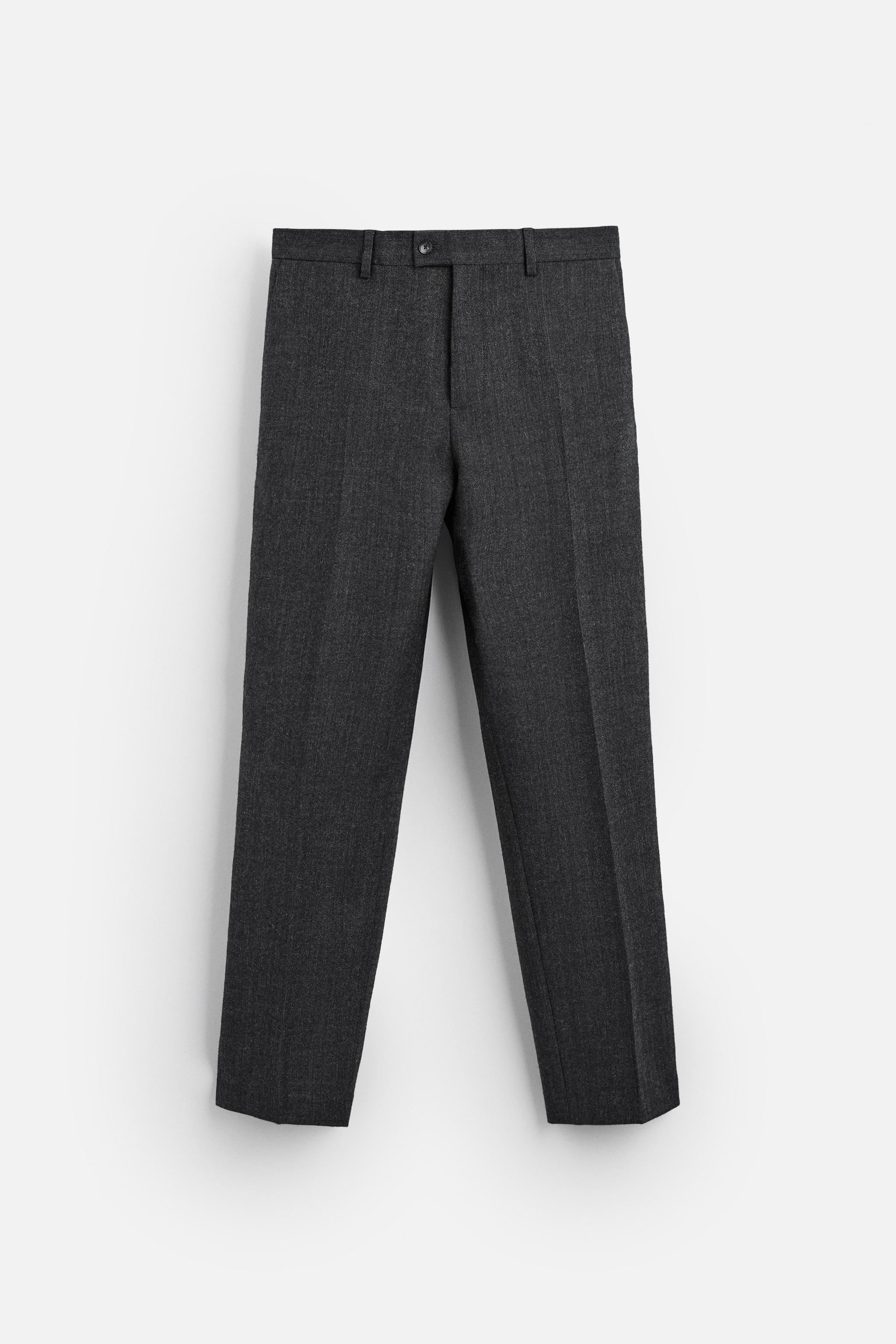 WOOL TWILL SUIT PANTS Product Image