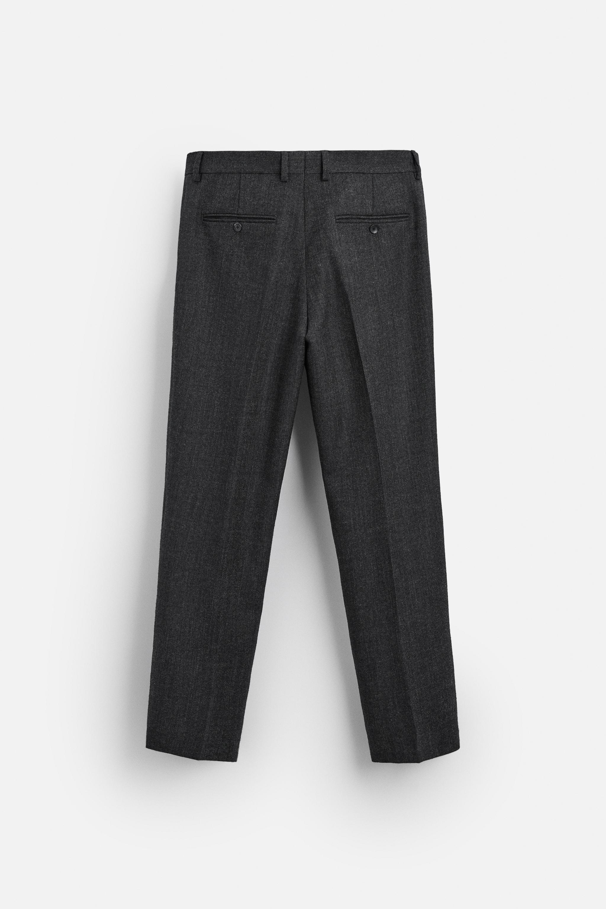 WOOL TWILL SUIT PANTS Product Image