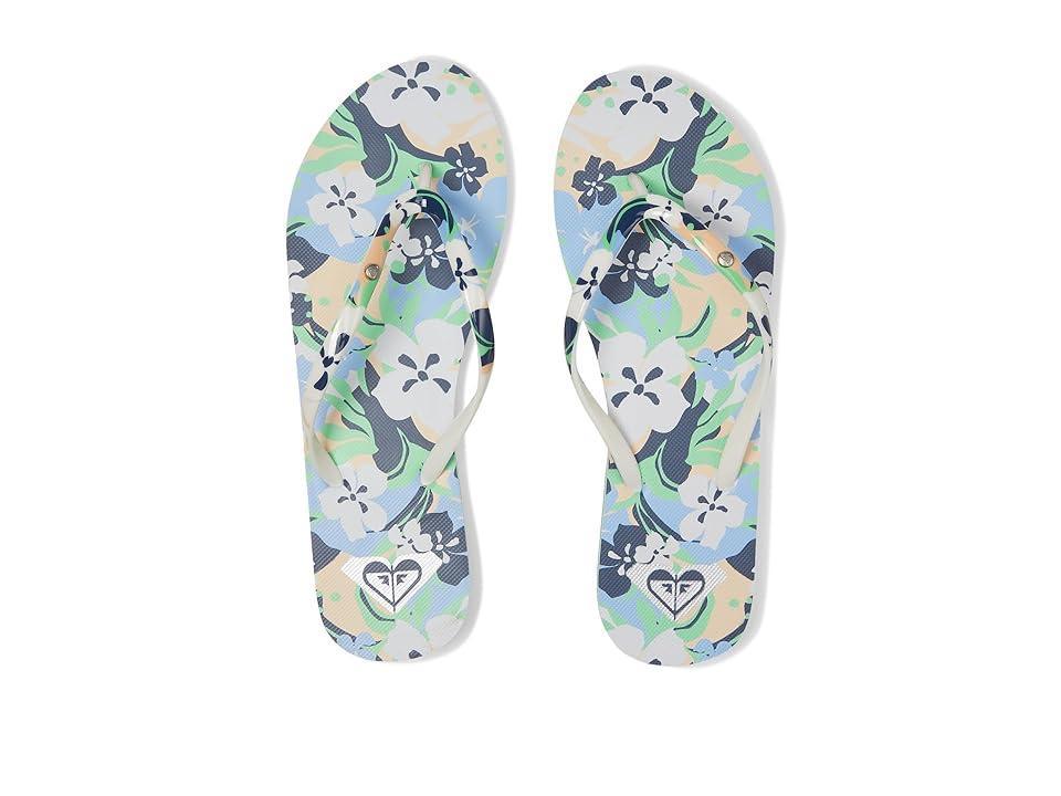 Roxy Portofino (Soft Lime/Ocean) Women's Sandals Product Image