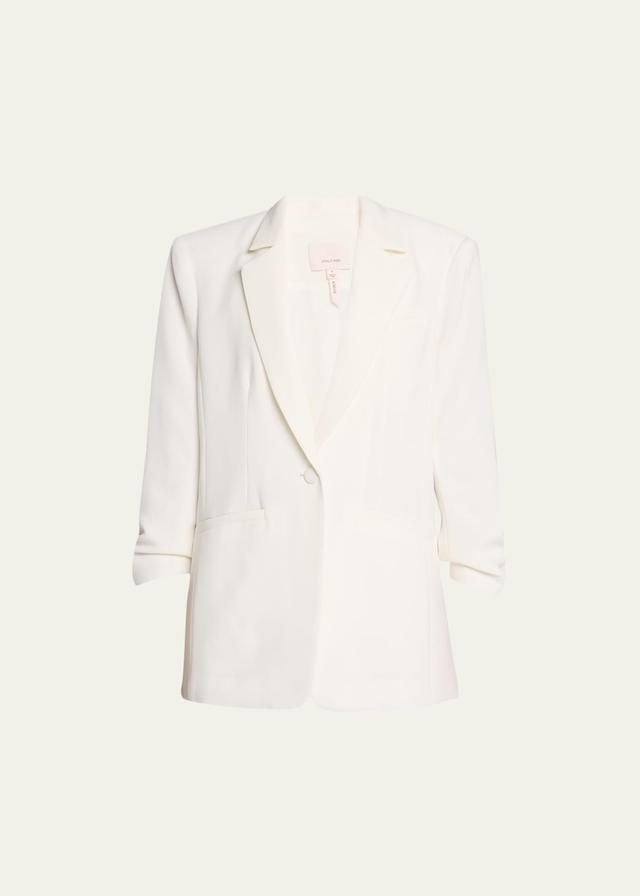 Cinq  Sept Khloe Ruched Sleeve Blazer Product Image