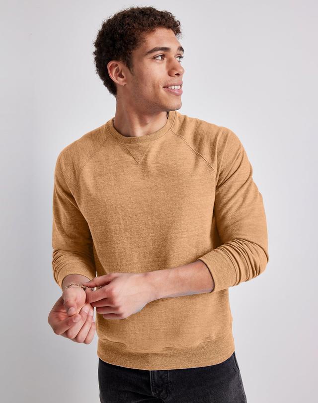 Hanes Original Mens Triblend French Terry Crewneck Sweatshirt Product Image