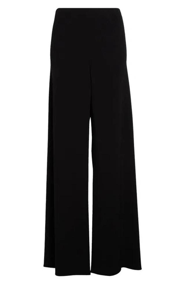 High-waist Straight-leg Trousers In Black Product Image