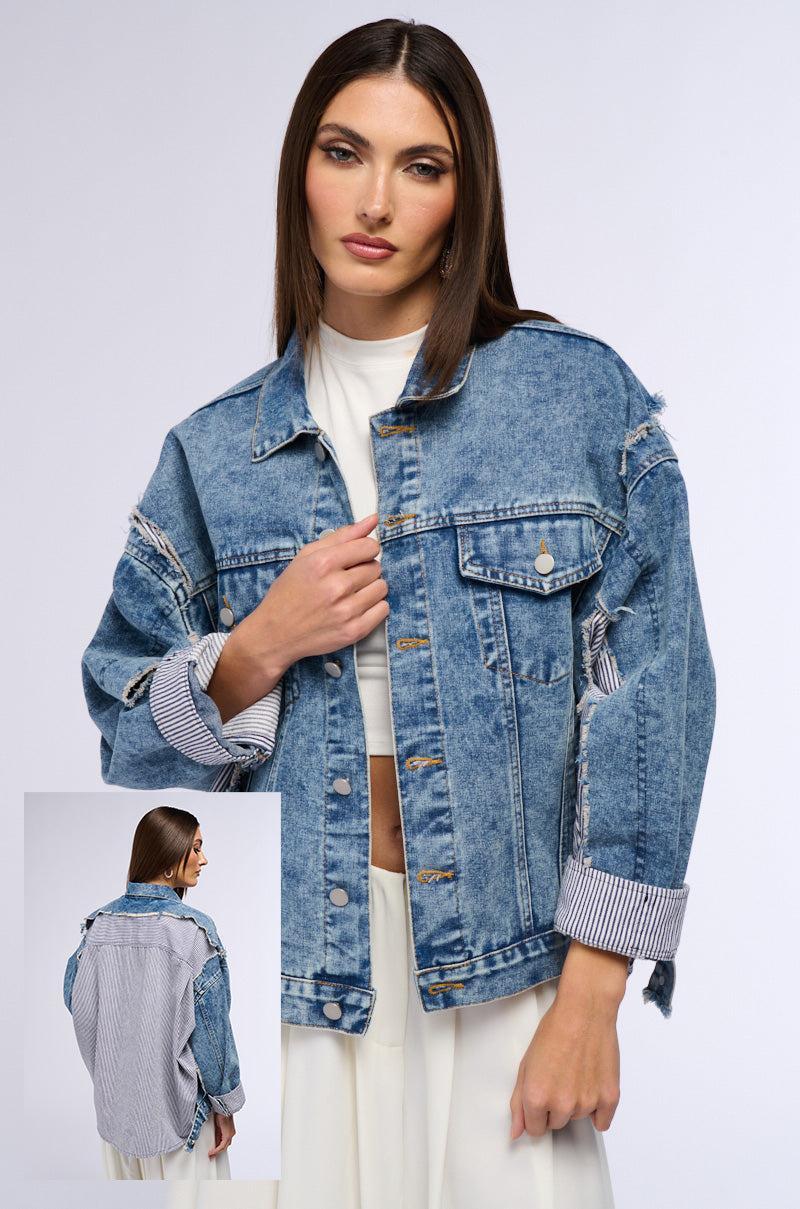 HYBRID OVERSIZED DENIM JACKET product image