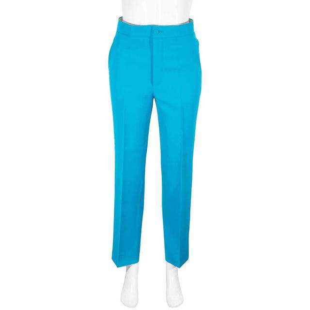 Straight-leg Tailored Trousers In Blue Product Image