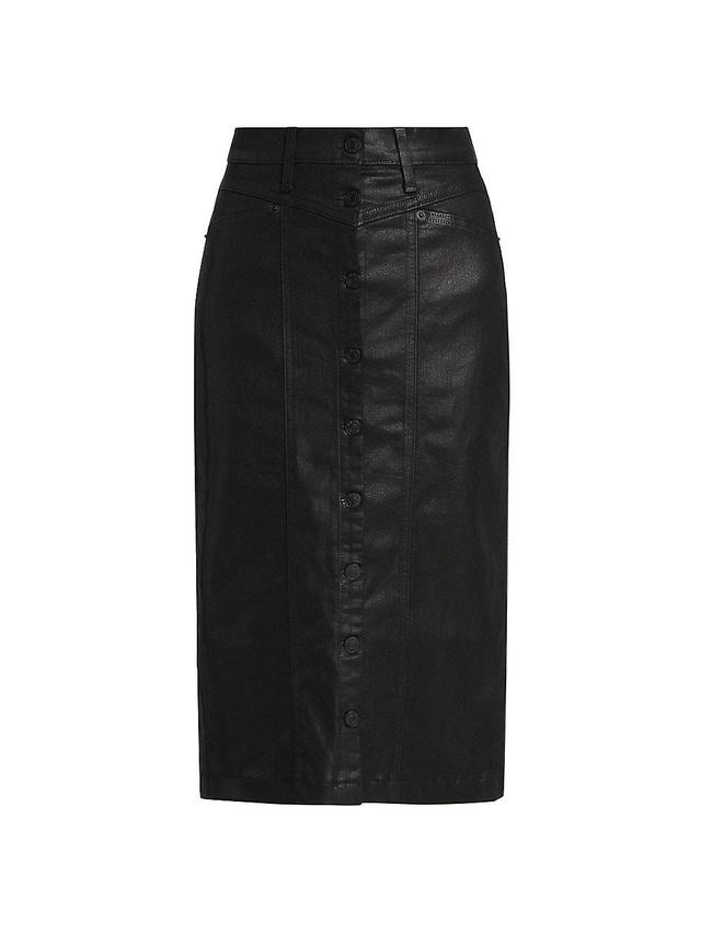 Rails Broadway Coated Denim Skirt Product Image