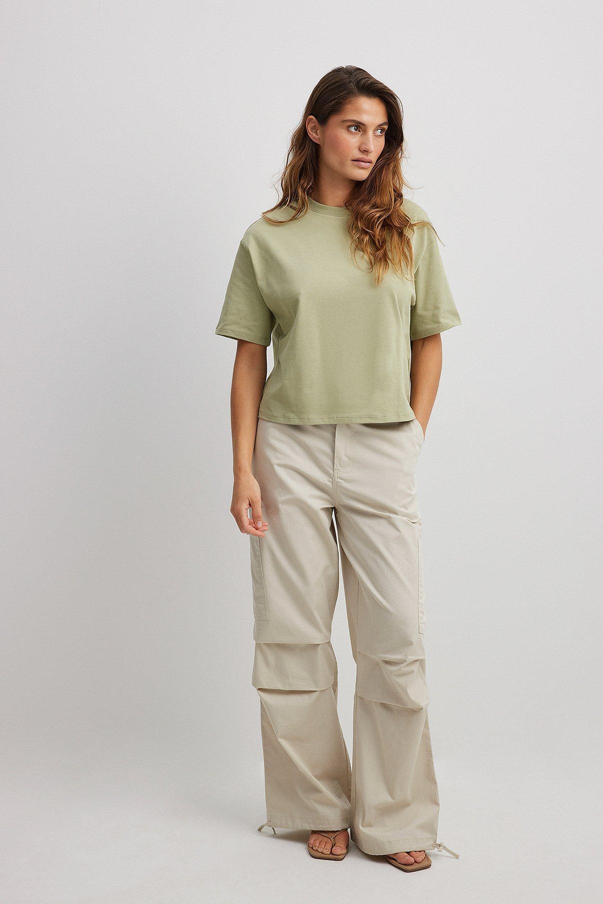 Cotton Drawstring Cargo Pants Product Image