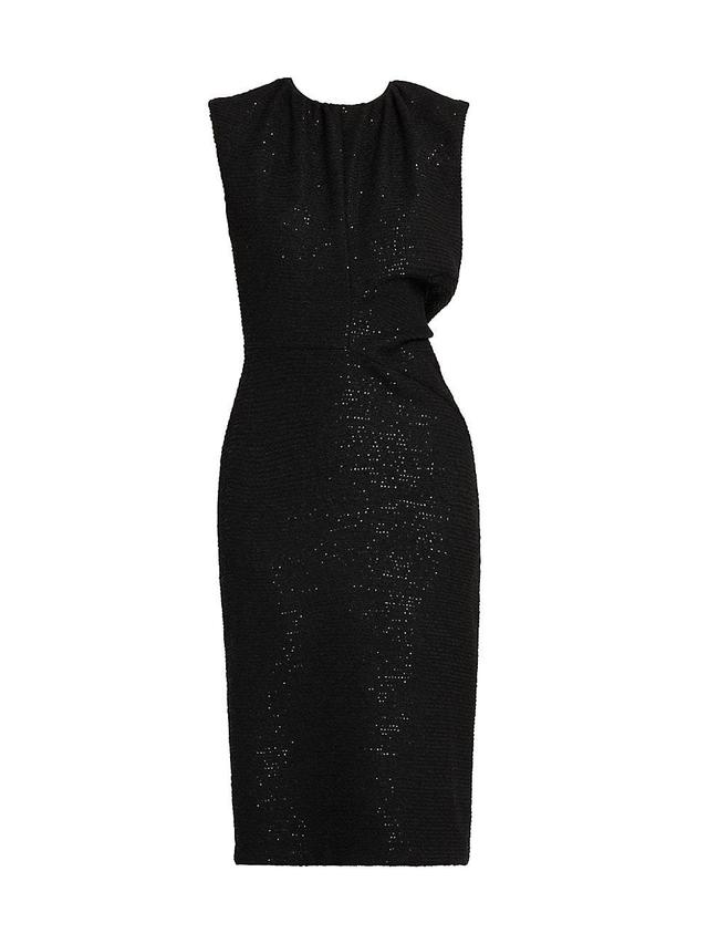 Womens Sparkle Sleeveless Midi-Dress Product Image