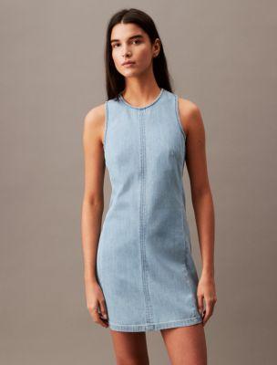 Chambray Mini Shift Dress product image