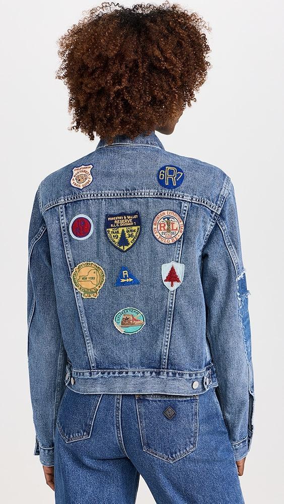 Polo Ralph Lauren Embroidered Patch Denim Trucker Jacket | Shopbop Product Image