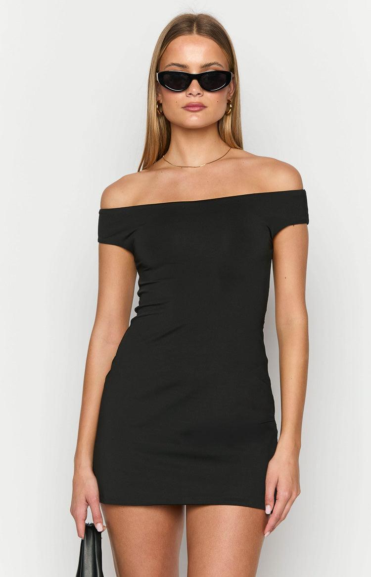 Eira Black Mini Dress Product Image