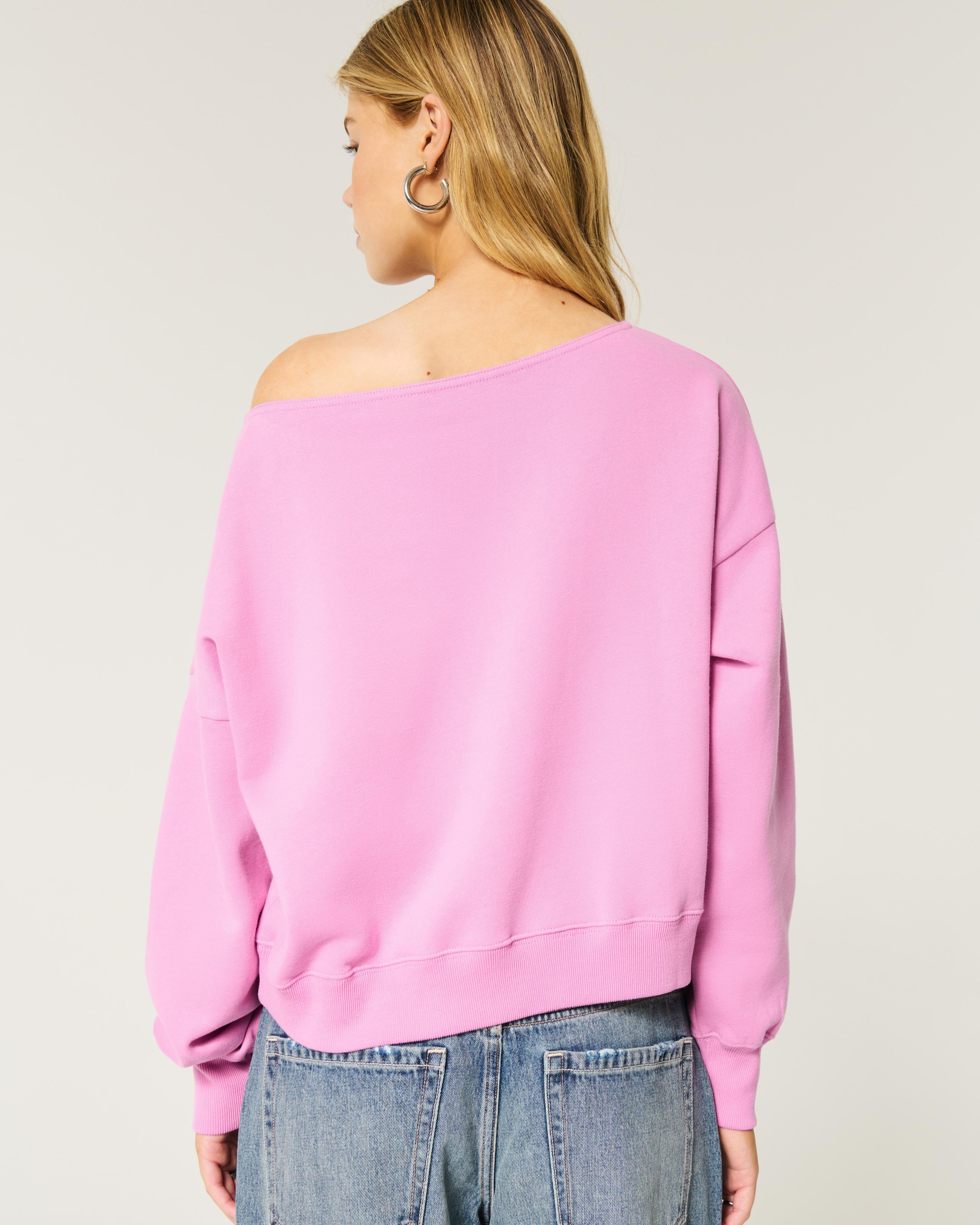 Easy Off-the-Shoulder Sweatshirt Product Image