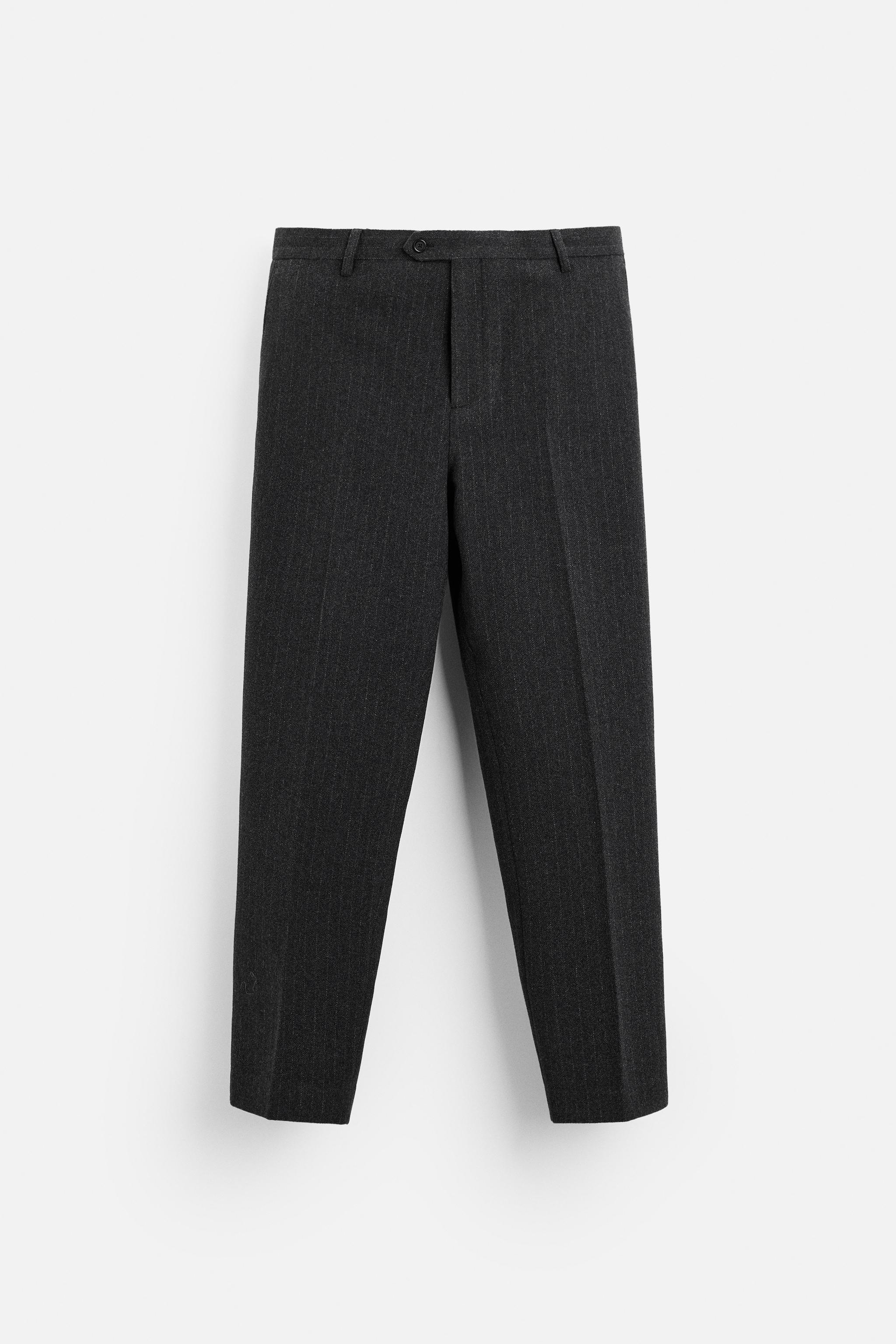 PINSTRIPE SUIT PANTS Product Image