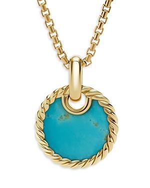 Womens DY Elements Disc Pendant In 18K Yellow Gold Product Image