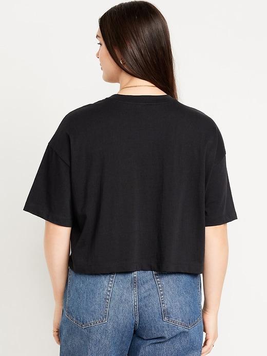 Vintage Oversized Crop T-Shirt Product Image