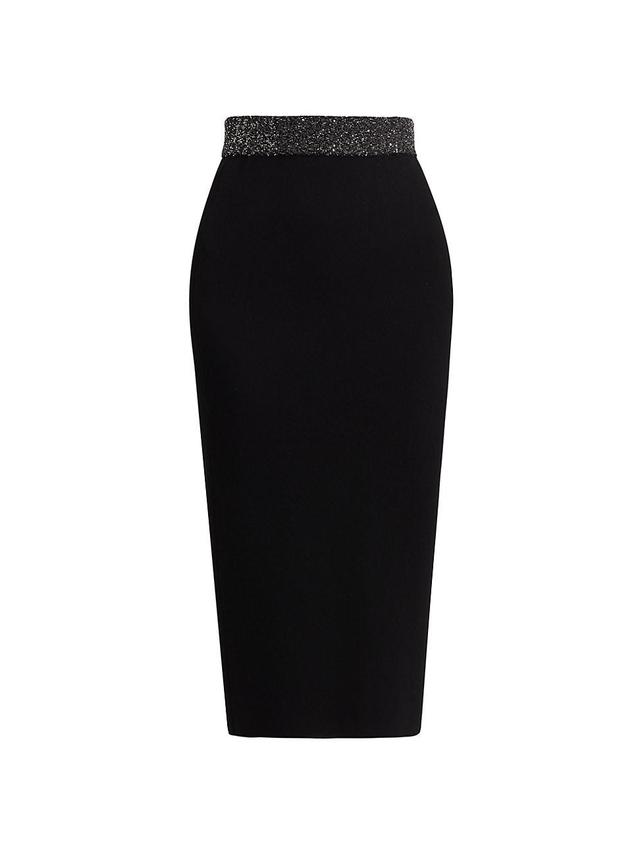 Womens Jane Contrast-Waist Pencil Skirt Product Image