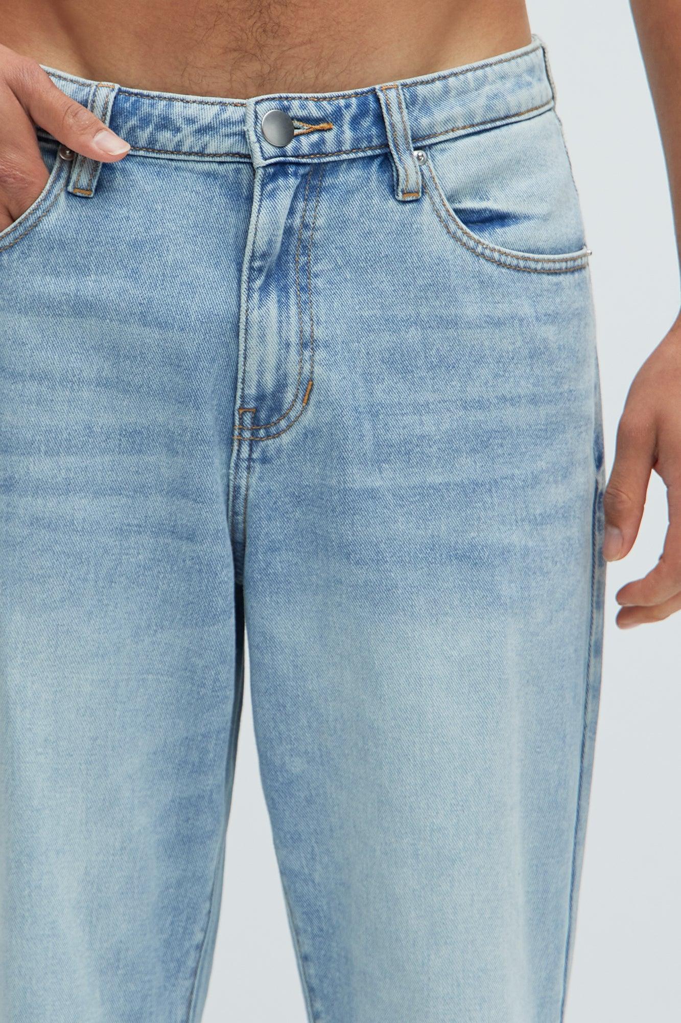 Bellevue Straight Jeans - Light Blue Wash Product Image