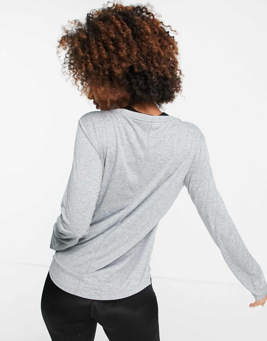 Nike Training Dri-FIT One scoop neck long sleeve top Product Image