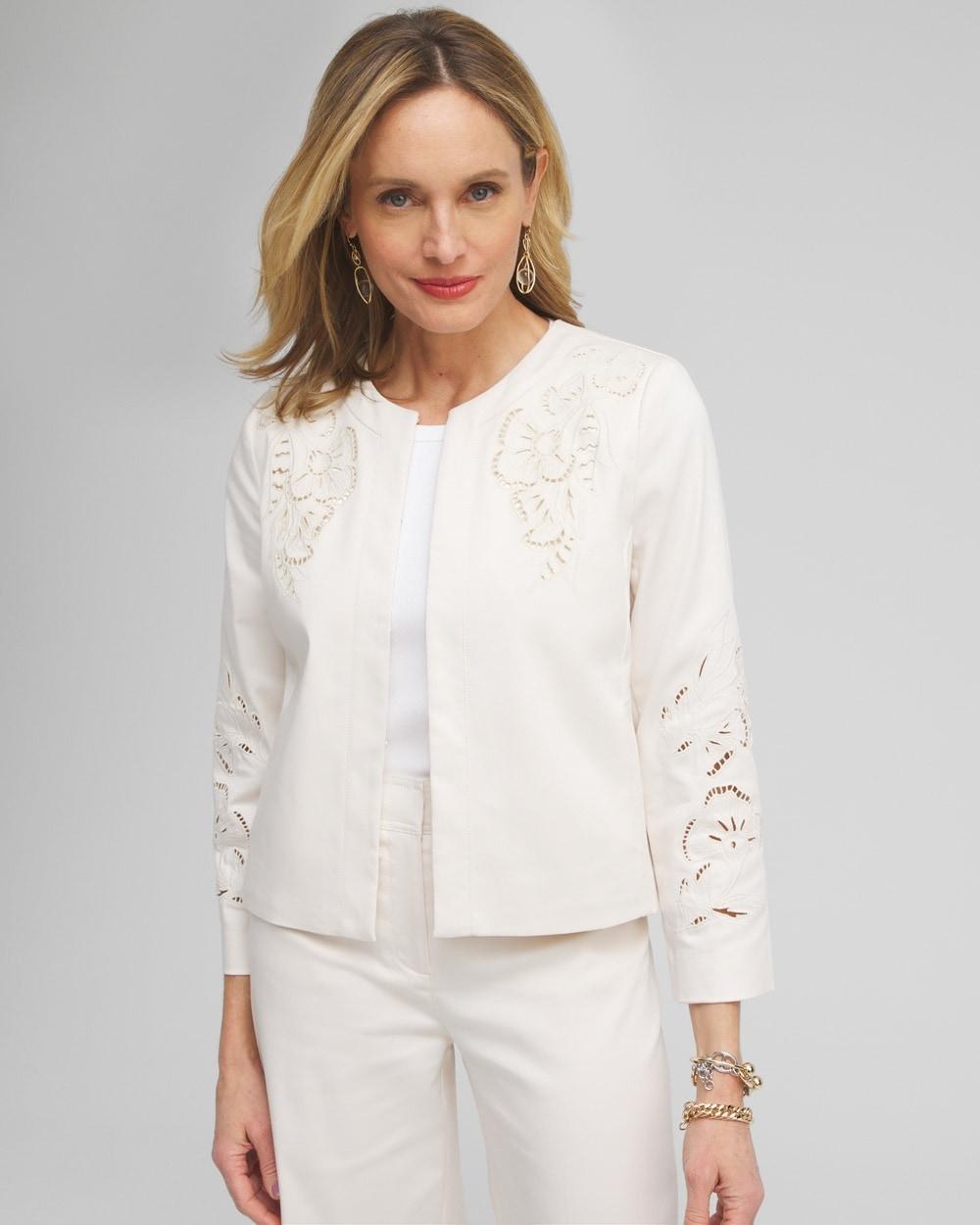 Floral Cutwork Jacket Product Image