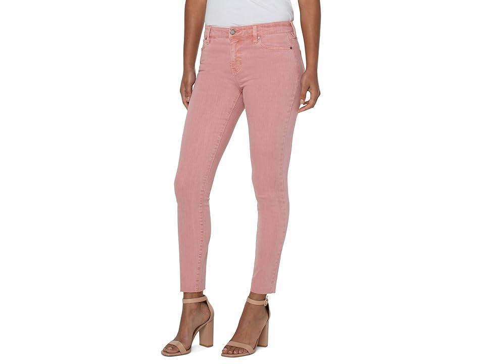 Liverpool Abby Ankle Skinny with Cut Hem in Rose Blush (Rose Blush) Women's Jeans Product Image