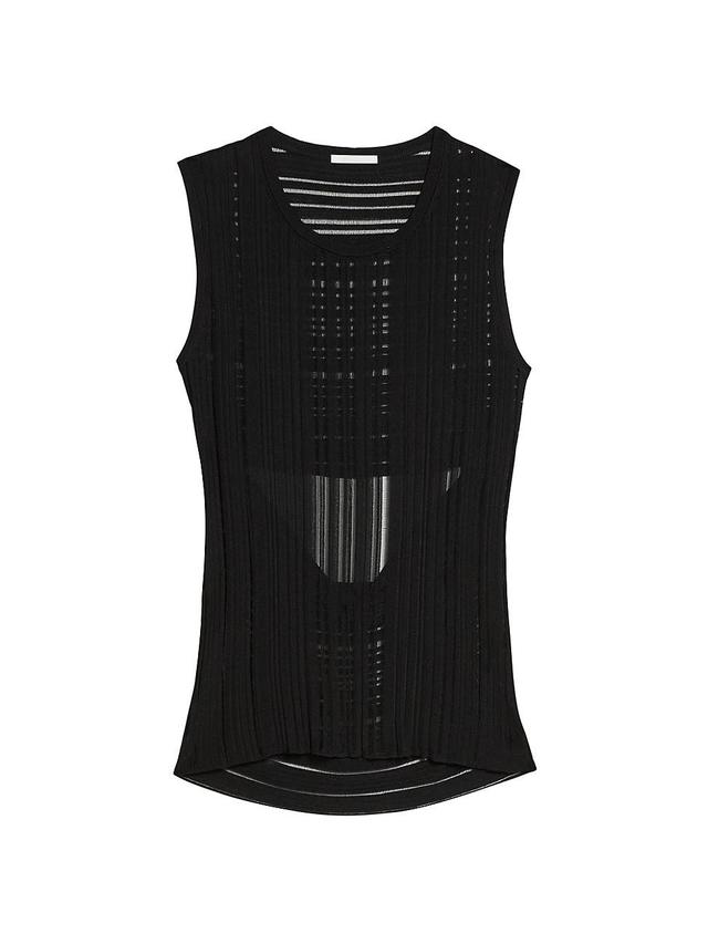 Womens Ribbed Open-Back Tank Product Image