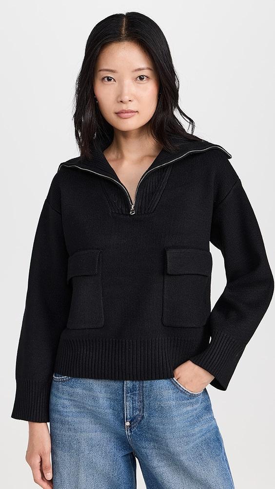 English Factory Quarter-Zip Knit Sweater | Shopbop Product Image