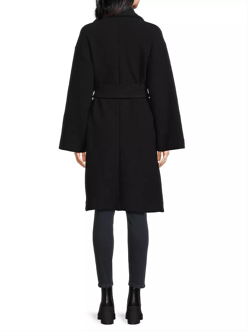 Womens Boiled Wool Coat Product Image