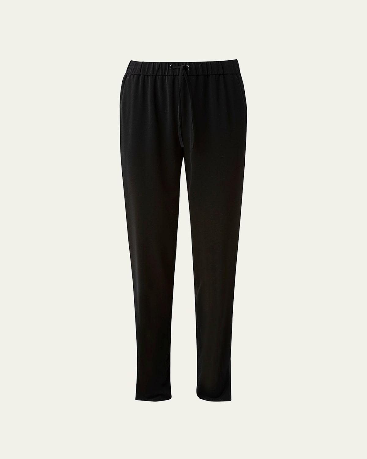 Mike Split-Hem Crepe Pull-On Pants Product Image