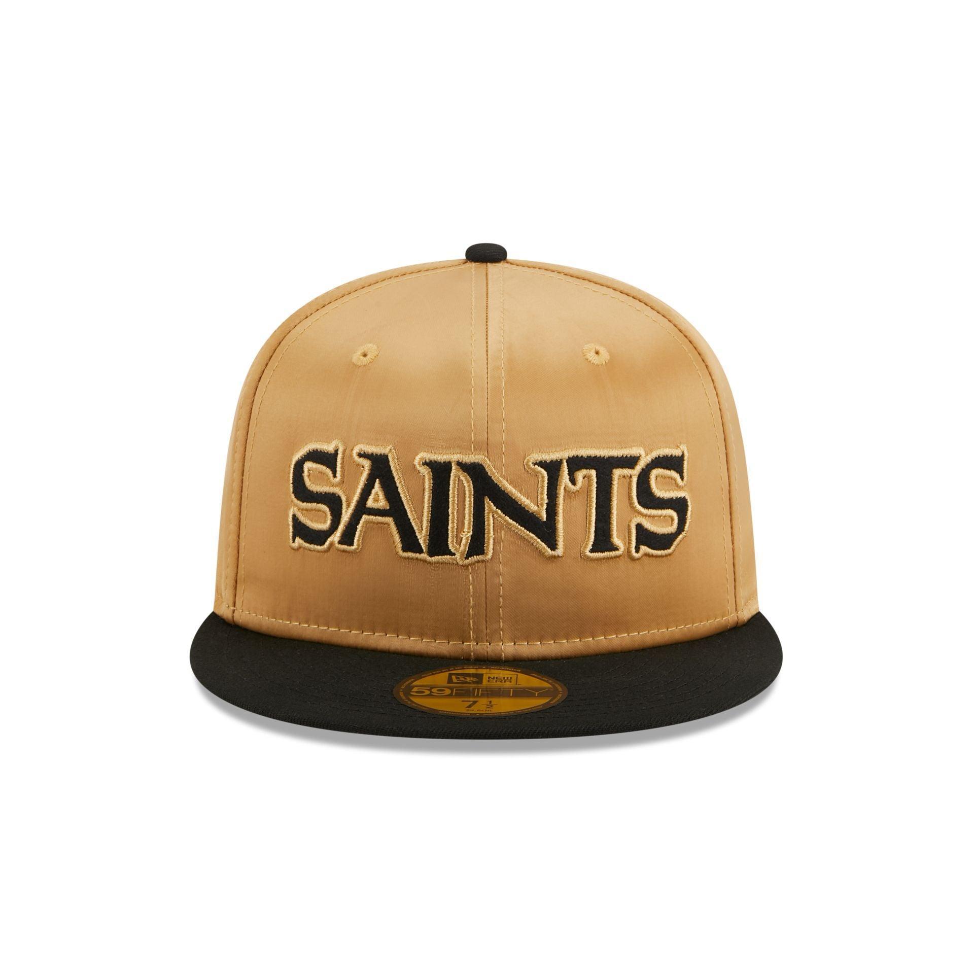 New Orleans Saints Satin 59FIFTY Fitted Hat Male Product Image