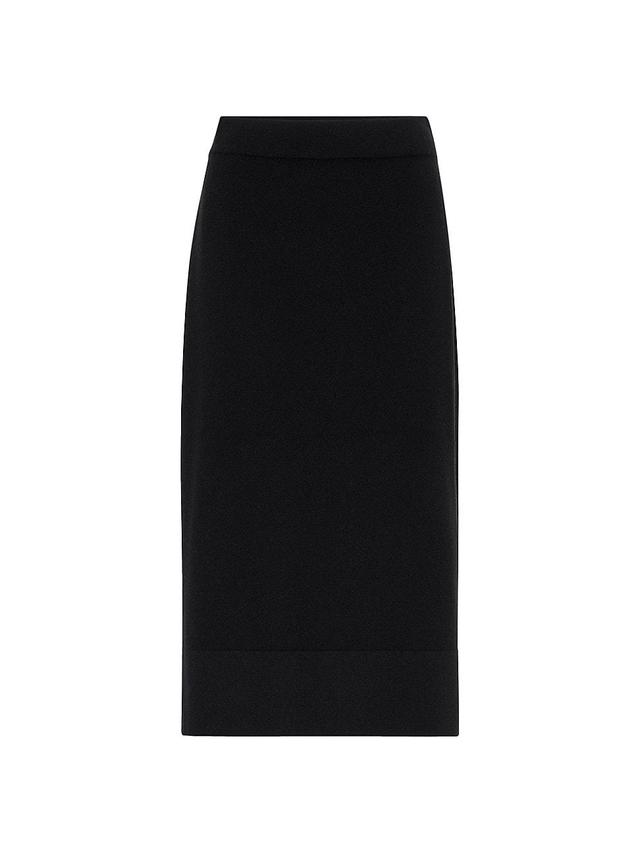 Womens Cashmere Knit Midi Skirt Product Image