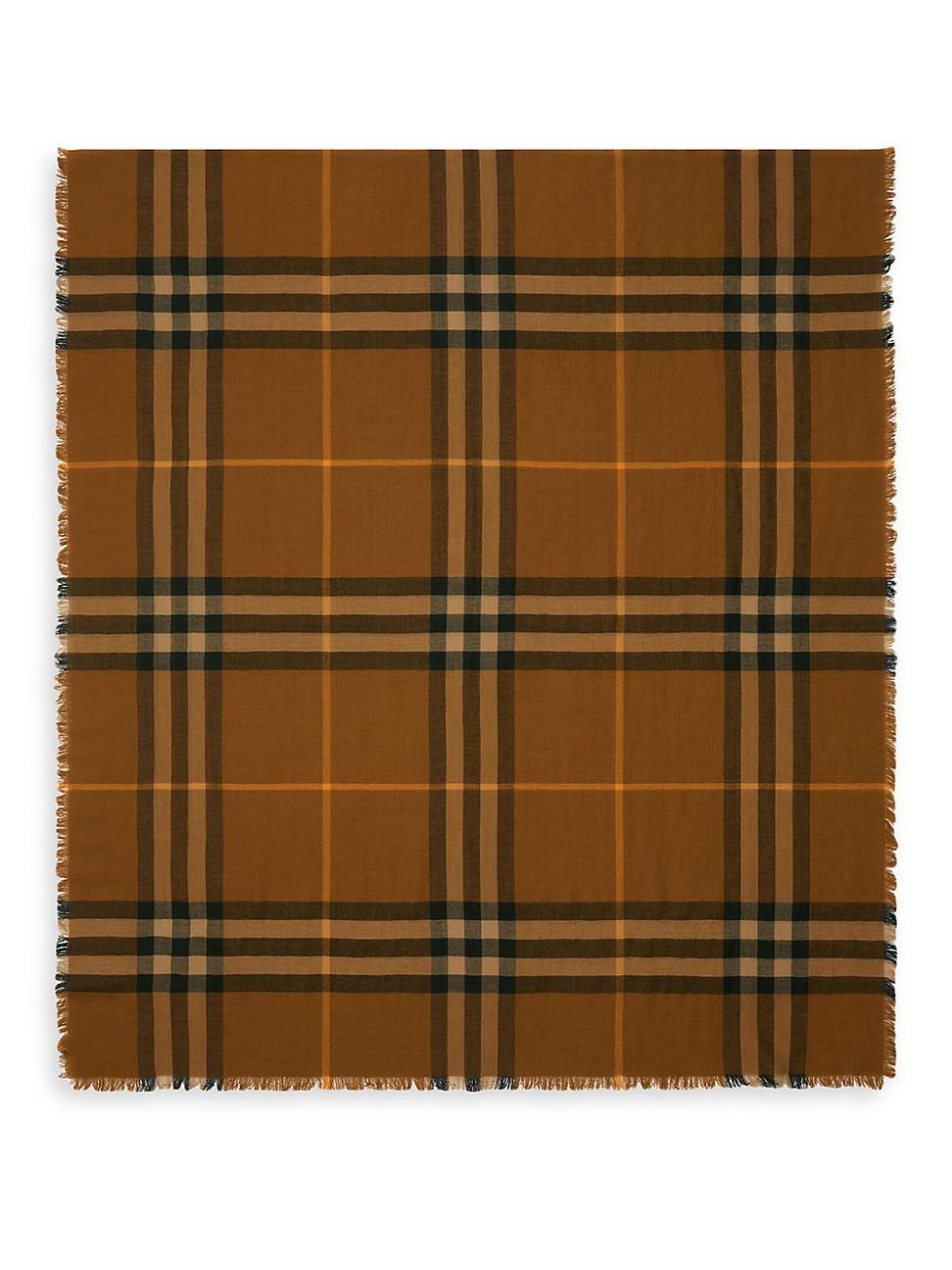 Womens Giant Wool Check Scarf product image