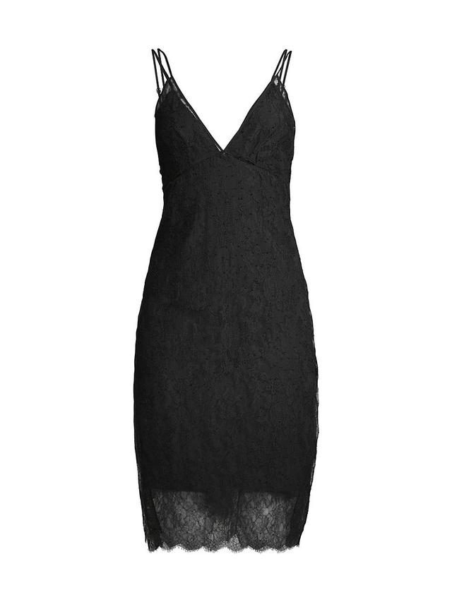 Womens All-Over Lace Slip Dress Product Image