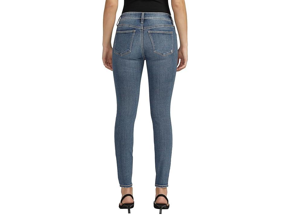 Silver Jeans Co. Suki Mid Rise Curvy Fit Skinny Jeans L93136EAE238 (Indigo) Women's Jeans Product Image