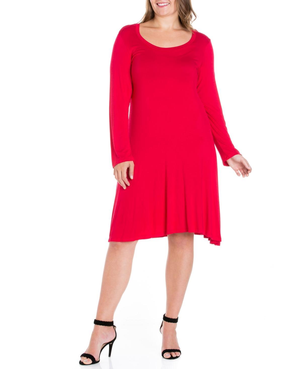 Womens Plus Size Flared Dress Product Image