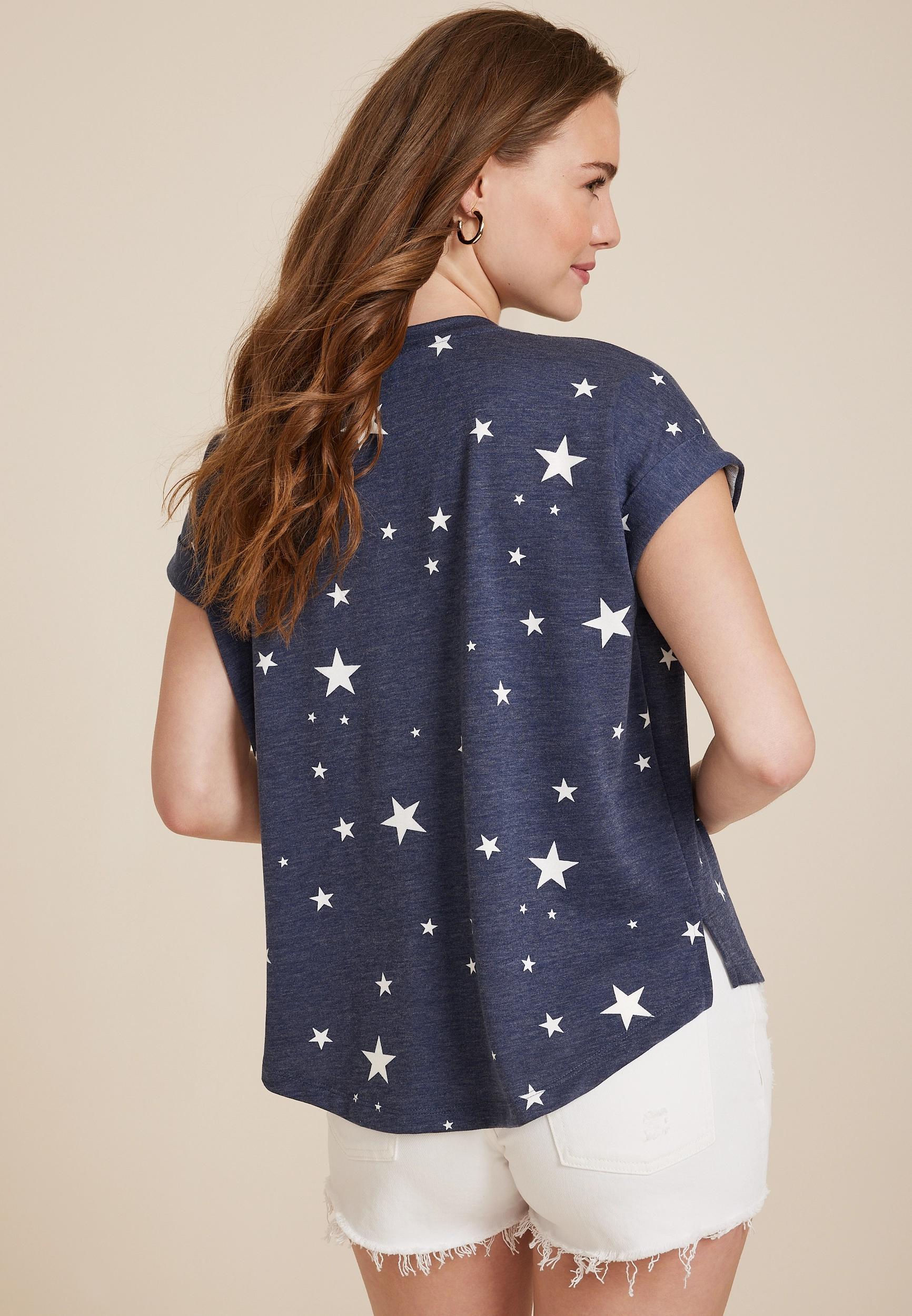 24/7 Clara Star Short Sleeve Tee Product Image