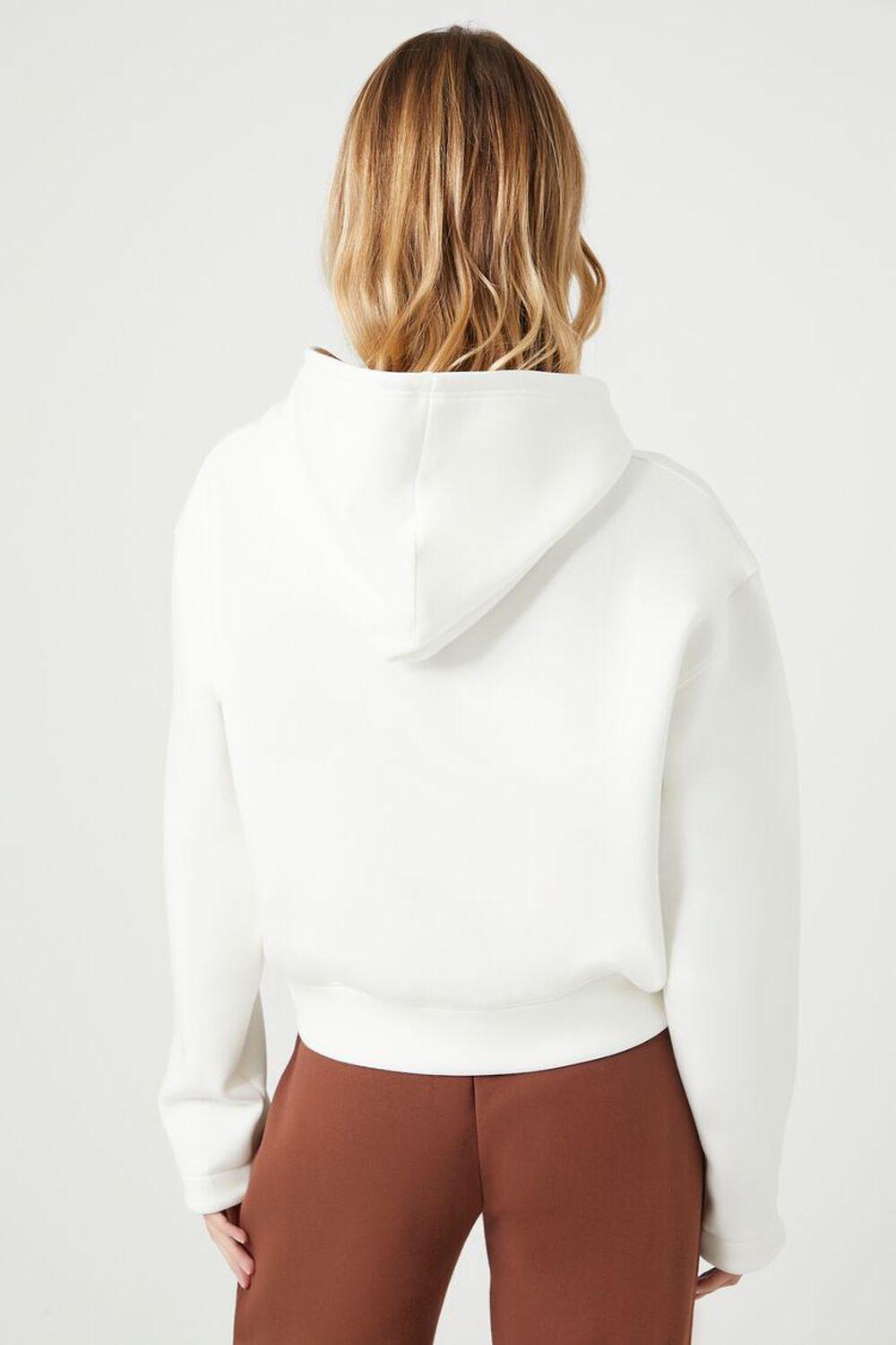 French Terry Drop-Sleeve Hoodie | Forever 21 Product Image