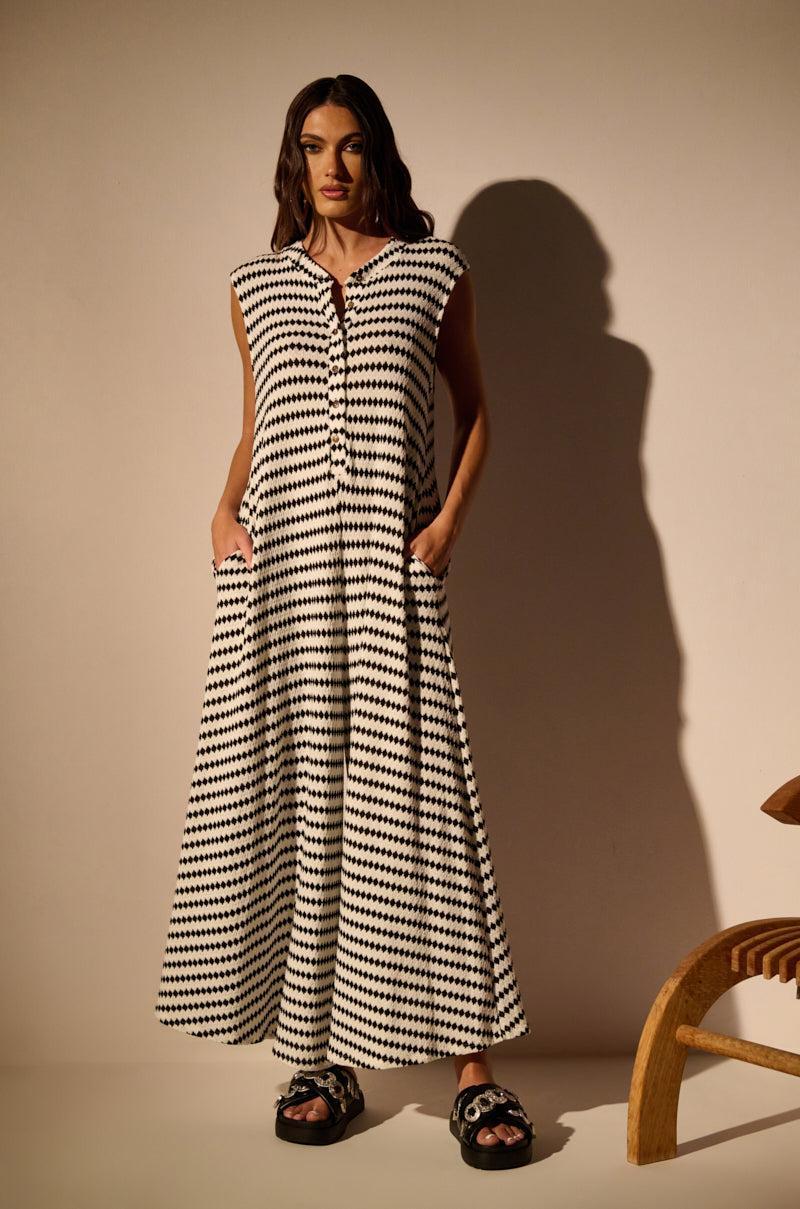 TIME TO PLAY STRIPE JUMPSUIT Product Image