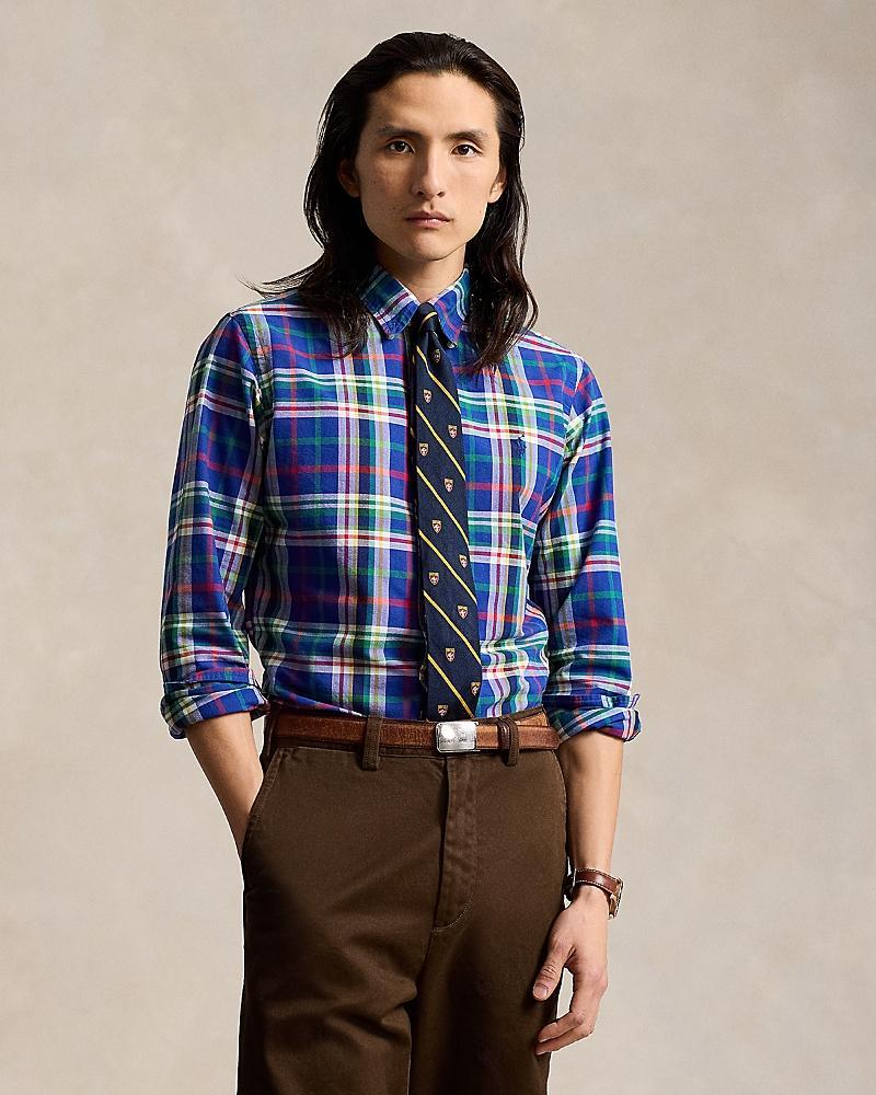 Mens Classic Plaid Oxford Shirt Product Image