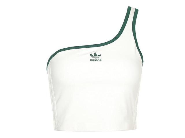 adidas Originals Asymmetric Crop Top (Off Women's Clothing Product Image