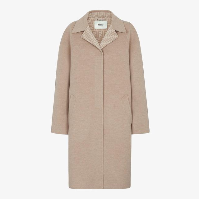 OvercoatBeige wool coat Product Image