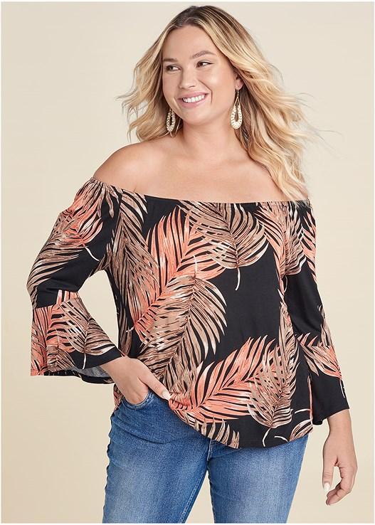 Off-The-Shoulder Floral Top Product Image